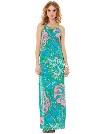 Franconia Circle Neck Maxi Dress